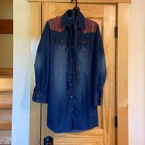 Wrangler Southwestern Denim Dress